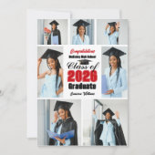Rode klas van 2026 afstudeerfoto collage aankondiging (Voorkant)