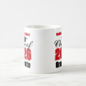Rode klas van 2026 afstudeergeschenk koffiemok (Center)