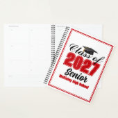 Rode klas van 2027 senioren Custom middelbare scho Planner (Display)
