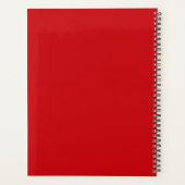 Rode klas van 2027 senioren Custom middelbare scho Planner (Achterkant)