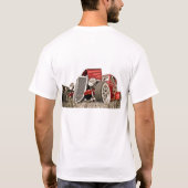 Rode  klassieke autocollector t-shirt (Achterkant)