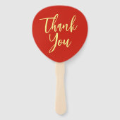 Rode klassieke Chinese trouwtheeceremonie bedankt Handwaaier (Achterkant)