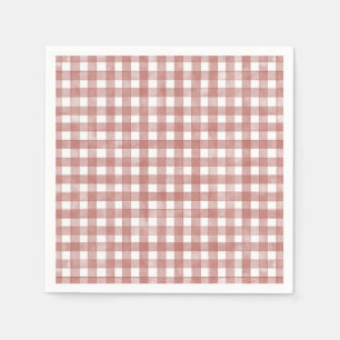 Rode Klassieke Gingham Servet