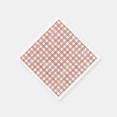 Rode Klassieke Gingham Servet (Hoek)