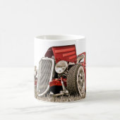 Rode Klassieke Kast van de Collector van de Auto Koffiemok (Center)