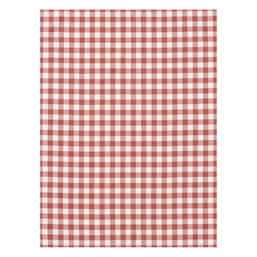 Rode Klassieke Picknick Ginghamruit Tafelkleed (Voorkant)