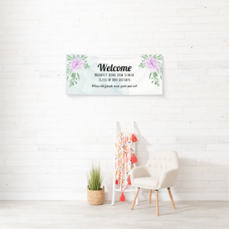 Rode Klassieker Paarse Roos Eucalyptus Spandoek