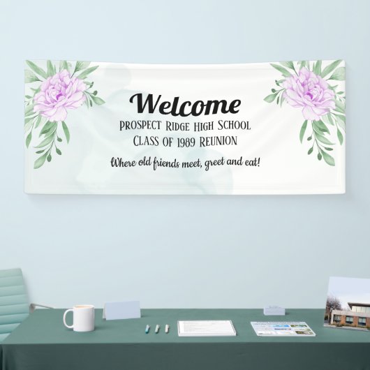 Rode Klassieker Paarse Roos Eucalyptus Spandoek (Beurs)