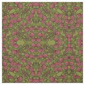 Rode Klaver Tuin Stof (Swatch)