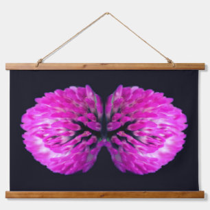 Rode Klaver Wildflower Twins Hangend Wandkleed