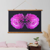 Rode Klaver Wildflower Twins Hangend Wandkleed (Slaapkamer)