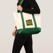 Rode klaverbloemen tote bag (Voorkant (product))