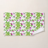 Rode Klavers met Groene Bladeren Bad Handdoek (Handdoek)