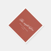 Rode Klei Elegante Oefendiner Servetten (Hoek)
