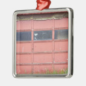 Rode klep metalen ornament (Links)