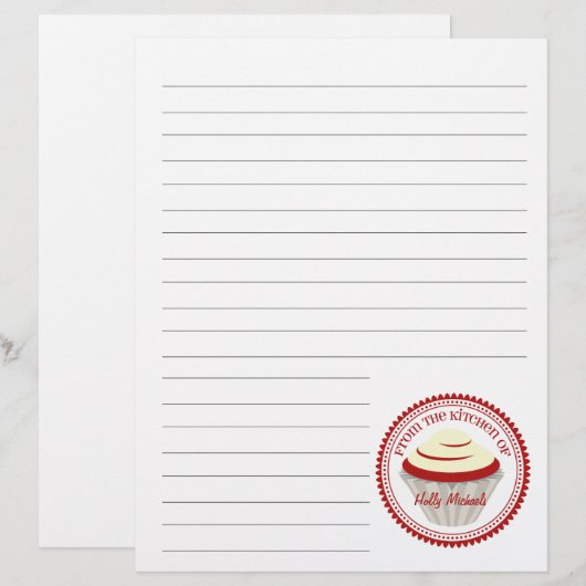 Rode klettenkoek uit de keuken van...papier (Voorkant / Achterkant)