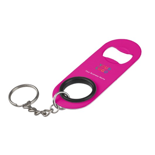 Rode Kleur Flesopener Aangepaste Tekst Bar Sleutel Mini Flessenopener (Voorkant Gekanteld)