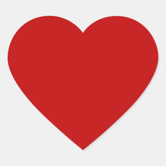 Rode Kleur Hart Sticker (Voorkant)