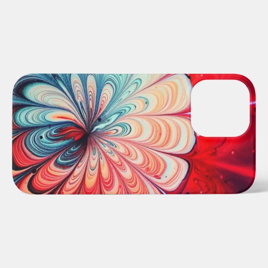 Rode kleur iPhone hoesje (Achterkant horizontaal)