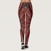 rode kleur "Ratti_Creative_Arts" Leggings (Achterkant)