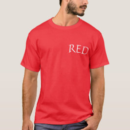 Rode kleur t-shirt
