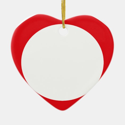 Rode kleurencirkel Eenvoudig ontwerp Keramisch Ornament (Voorkant)