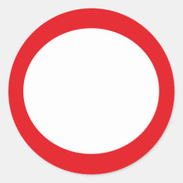 Rode Kleurencirkel Eenvoudig Ontwerp Ronde Sticker