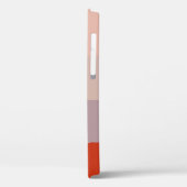 Rode kleurenpalet Eenvoudige strips elegant Case-Mate iPhone Case (Achterkant / Links)