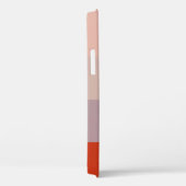 Rode kleurenpalet Eenvoudige strips elegant Case-Mate iPhone Case (Achterkant / Rechts)