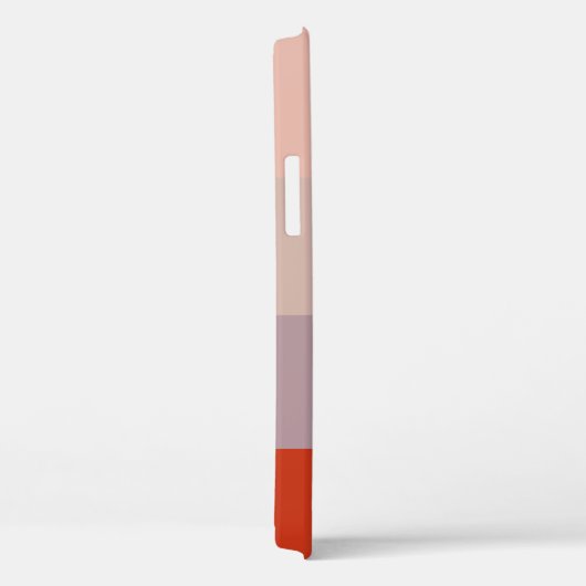 Rode kleurenpalet Eenvoudige strips elegant Case-Mate iPhone Case (Achterkant / Rechts)