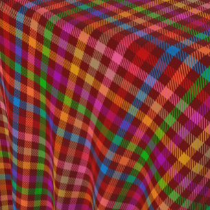 Rode Kleurrijke Gingham Plaid Patroon Stof