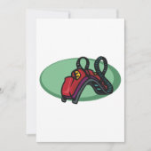 Rode kleurrijke Roller Onderzetter Ride Kaart (Voorkant)