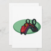 Rode kleurrijke Roller Onderzetter Ride Kaart (Voorkant / Achterkant)