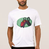 Rode kleurrijke Roller Onderzetter Ride T-shirt (Voorkant)