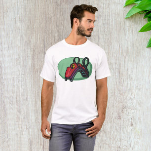 Rode kleurrijke Roller Onderzetter Ride T-shirt