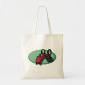 Rode kleurrijke Roller Onderzetter Ride Tote Bag (Voorkant)