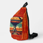 Rode kleurzak sling bag (Rechterhoek)