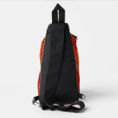 Rode kleurzak sling bag (Achterkant)