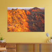 RODE KLIFFEN 32x48 Canvas Afdruk (Insitu (Woonkamer))