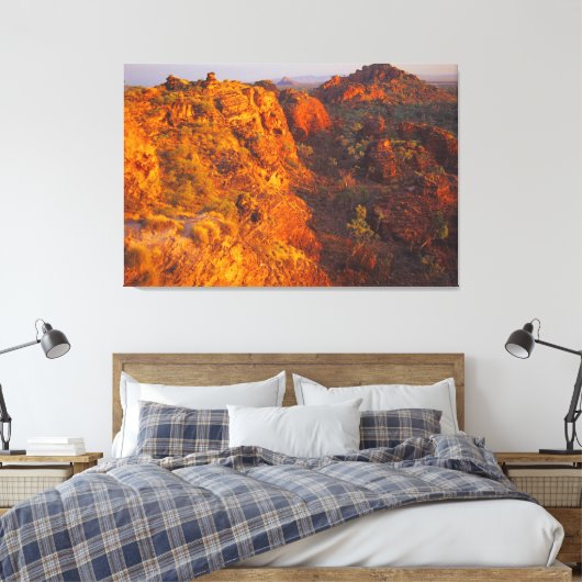 RODE KLIFFEN 32x48 Canvas Afdruk (Insitu (Slaapkamer))