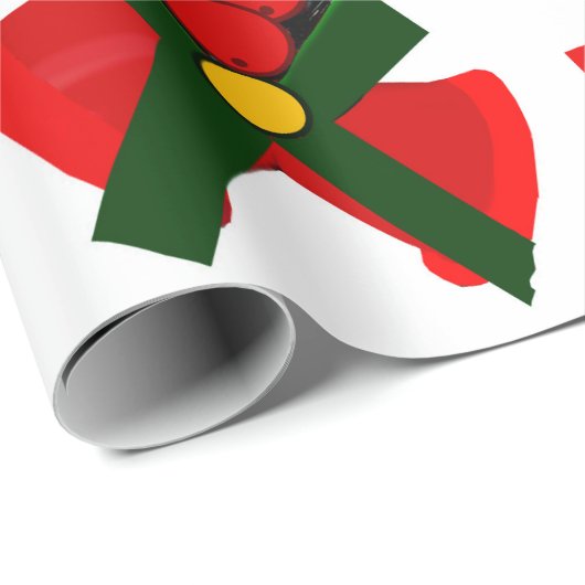 Rode klokken en Holly inpakpapier (Rol Hoek)