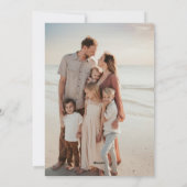 Rode knoop moderne kerst feestdagenkaart (Achterkant)