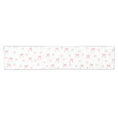 Rode knoop moderne kerst korte tafelloper (Horizontaal)