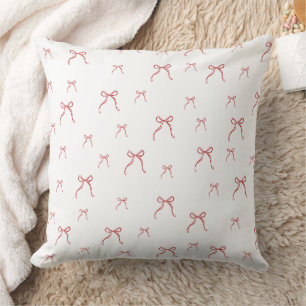 Rode knoop moderne kerst kussen