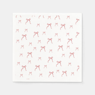 Rode knoop moderne kerst servet