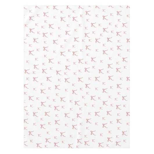 Rode Knoop Moderne Kerst Tafelkleden (Voorkant)