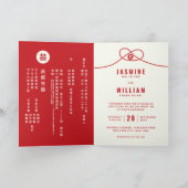 Rode Knoop Unie Dubbele Xi Tweetalige Chinese Brui (Binnen)