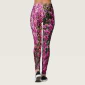 Rode knop bloemen.......... leggings (Achterkant)