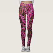 Rode knop bloemen.......... leggings (Voorkant)