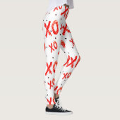 Rode knuffels en kussen patroon leggings (Rechts)